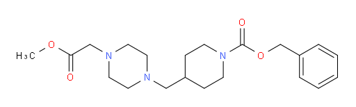 benzyl 4-((4-(2-methoxy-2-oxoethyl)piperazin-1-yl)methyl)piperidine-1-carboxylate