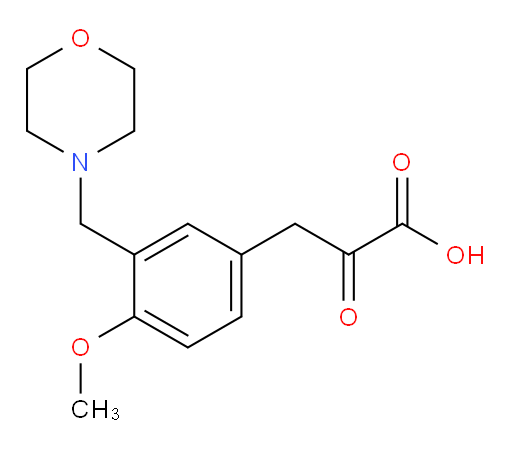 3-(4-methoxy-3-(morpholinomethyl)phenyl)-2-oxopropanoic acid