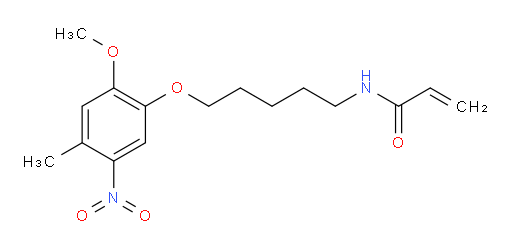 N-(5-(2-methoxy-4-methyl-5-nitrophenoxy)pentyl)acrylamide