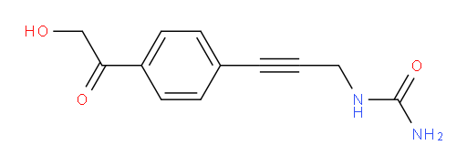 1-(3-(4-(2-hydroxyacetyl)phenyl)prop-2-yn-1-yl)urea