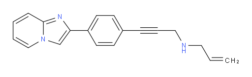 N-(3-(4-(imidazo[1,2-a]pyridin-2-yl)phenyl)prop-2-yn-1-yl)prop-2-en-1-amine