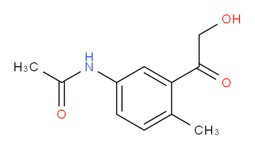 N-(3-(2-hydroxyacetyl)-4-methylphenyl)acetamide