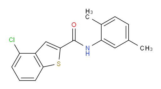 4-chloro-N-(2,5-dimethylphenyl)benzo[b]thiophene-2-carboxamide