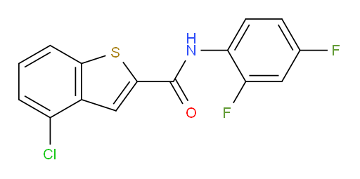 4-chloro-N-(2,4-difluorophenyl)benzo[b]thiophene-2-carboxamide