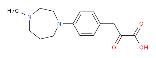 3-(4-(4-methyl-1,4-diazepan-1-yl)phenyl)-2-oxopropanoic acid
