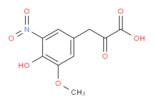 3-(4-hydroxy-3-methoxy-5-nitrophenyl)-2-oxopropanoic acid