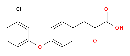 2-oxo-3-(4-(m-tolyloxy)phenyl)propanoic acid
