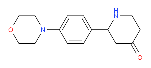 2-(4-morpholinophenyl)piperidin-4-one