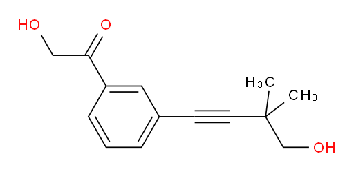 2-hydroxy-1-(3-(4-hydroxy-3,3-dimethylbut-1-yn-1-yl)phenyl)ethanone