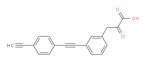 3-(3-((4-ethynylphenyl)ethynyl)phenyl)-2-oxopropanoic acid