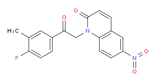 1-(2-(4-fluoro-3-methylphenyl)-2-oxoethyl)-6-nitroquinolin-2(1H)-one
