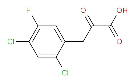 3-(2,4-dichloro-5-fluorophenyl)-2-oxopropanoic acid