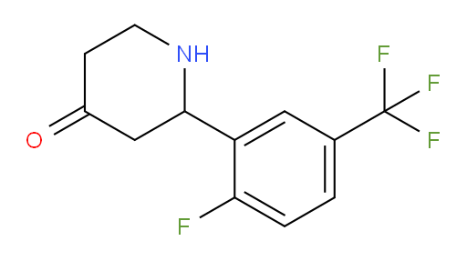 2-(2-fluoro-5-(trifluoromethyl)phenyl)piperidin-4-one