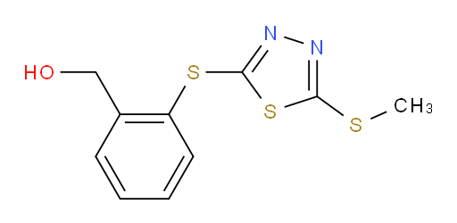 (2-((5-(methylthio)-1,3,4-thiadiazol-2-yl)thio)phenyl)methanol