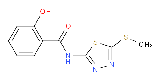 2-hydroxy-N-(5-(methylthio)-1,3,4-thiadiazol-2-yl)benzamide