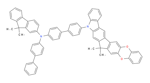 N-([1,1'-biphenyl]-4-yl)-N-(4'-(7,7-dimethylbenzo[5',6'][1,4]dioxino[2',3':5,6]indeno[2,1-b]carbazol-5(7H)-yl)-[1,1'-biphenyl]-4-yl)-9,9-dimethyl-9H-fluoren-2-amine