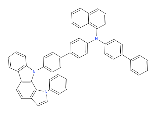 N-([1,1'-biphenyl]-4-yl)-N-(4'-(1-phenylpyrrolo[2,3-a]carbazol-10(1H)-yl)-[1,1'-biphenyl]-4-yl)naphthalen-1-amine