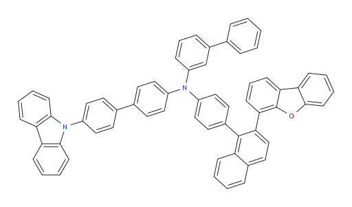 N-(4'-(9H-carbazol-9-yl)-[1,1'-biphenyl]-4-yl)-N-(4-(2-(dibenzo[b,d]furan-4-yl)naphthalen-1-yl)phenyl)-[1,1'-biphenyl]-3-amine