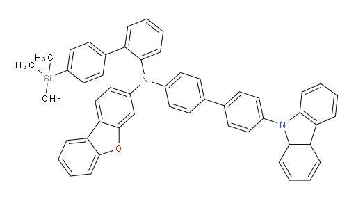 N-(4'-(9H-carbazol-9-yl)-[1,1'-biphenyl]-4-yl)-N-(4'-(trimethylsilyl)-[1,1'-biphenyl]-2-yl)dibenzo[b,d]furan-3-amine