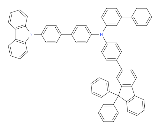 N-(4'-(9H-carbazol-9-yl)-[1,1'-biphenyl]-4-yl)-N-(4-(9,9-diphenyl-9H-fluoren-2-yl)phenyl)-[1,1'-biphenyl]-3-amine
