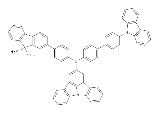 N-(4'-(9H-carbazol-9-yl)-[1,1'-biphenyl]-4-yl)-N-(4-(9,9-dimethyl-9H-fluoren-2-yl)phenyl)indolo[3,2,1-jk]carbazol-2-amine