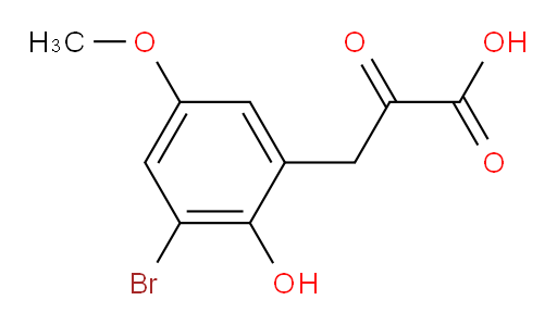 3-(3-bromo-2-hydroxy-5-methoxyphenyl)-2-oxopropanoic acid