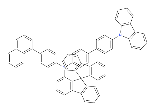 N-(4'-(9H-carbazol-9-yl)-[1,1'-biphenyl]-4-yl)-N-(4-(naphthalen-1-yl)phenyl)-9,9'-spirobi[fluoren]-1-amine