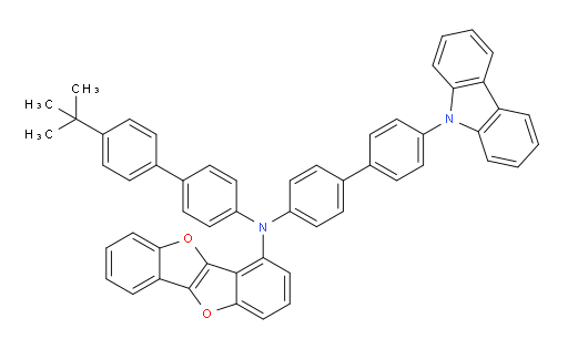 N-(4'-(9H-carbazol-9-yl)-[1,1'-biphenyl]-4-yl)-N-(4'-(tert-butyl)-[1,1'-biphenyl]-4-yl)benzofuro[3,2-b]benzofuran-4-amine