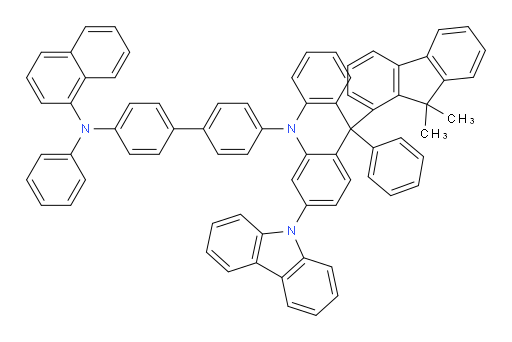 N-(4'-(3-(9H-carbazol-9-yl)-9-(9,9-dimethyl-9H-fluoren-1-yl)-9-phenylacridin-10(9H)-yl)-[1,1'-biphenyl]-4-yl)-N-phenylnaphthalen-1-amine