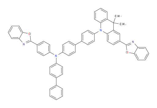 N-([1,1'-biphenyl]-4-yl)-4'-(2-(benzo[d]oxazol-2-yl)-9,9-dimethylacridin-10(9H)-yl)-N-(4-(benzo[d]oxazol-2-yl)phenyl)-[1,1'-biphenyl]-4-amine