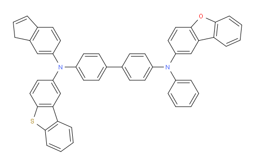 N4-(dibenzo[b,d]furan-2-yl)-N4'-(dibenzo[b,d]thiophen-2-yl)-N4'-(1H-inden-6-yl)-N4-phenyl-[1,1'-biphenyl]-4,4'-diamine
