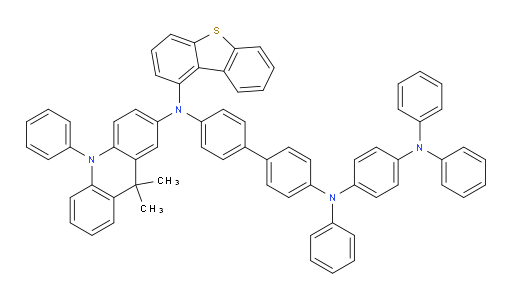 N4-(dibenzo[b,d]thiophen-1-yl)-N4-(9,9-dimethyl-10-phenyl-9,10-dihydroacridin-2-yl)-N4'-(4-(diphenylamino)phenyl)-N4'-phenyl-[1,1'-biphenyl]-4,4'-diamine