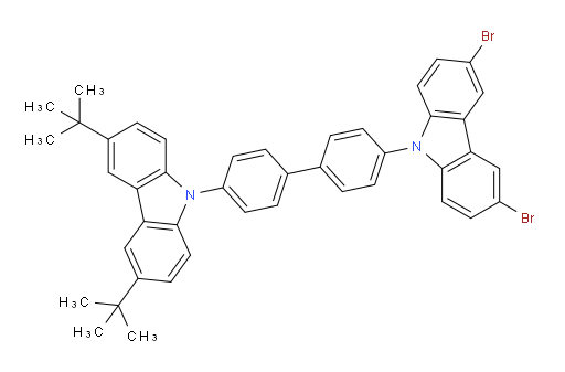 3,6-dibromo-9-(4'-(3,6-di-tert-butyl-9H-carbazol-9-yl)-[1,1'-biphenyl]-4-yl)-9H-carbazole
