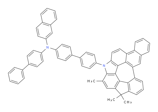 N-([1,1'-biphenyl]-4-yl)-N-(4'-(1,3,3-trimethyl-14-azafluoreno[3',4',5':3,4,5,6]azuleno[7,8,1-mna]phenanthren-14(3H)-yl)-[1,1'-biphenyl]-4-yl)naphthalen-2-amine