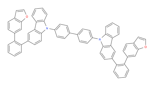 4,4'-bis(3-(2-(benzofuran-6-yl)phenyl)-9H-carbazol-9-yl)-1,1'-biphenyl