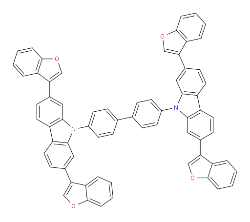 4,4'-bis(2,7-di(benzofuran-3-yl)-9H-carbazol-9-yl)-1,1'-biphenyl