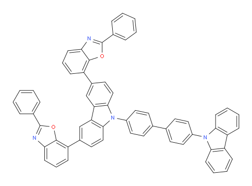 7,7'-(9-(4'-(9H-carbazol-9-yl)-[1,1'-biphenyl]-4-yl)-9H-carbazole-3,6-diyl)bis(2-phenylbenzo[d]oxazole)