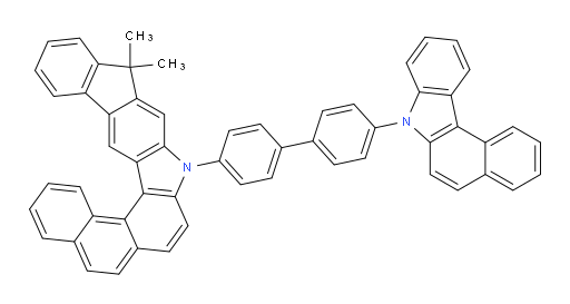 9-(4'-(7H-benzo[c]carbazol-7-yl)-[1,1'-biphenyl]-4-yl)-11,11-dimethyl-9,11-dihydroindeno[2,1-b]naphtho[1,2-g]carbazole