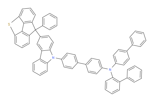 N-([1,1'-biphenyl]-4-yl)-N-(4'-(3-(8-phenyl-8H-fluoreno[4,5-bcd]thiophen-8-yl)-9H-carbazol-9-yl)-[1,1'-biphenyl]-4-yl)-[1,1'-biphenyl]-2-amine
