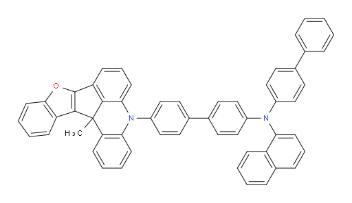 N-([1,1'-biphenyl]-4-yl)-N-(4'-(13c-methylbenzofuro[3',2':4,5]cyclopenta[1,2,3-kl]acridin-5(13cH)-yl)-[1,1'-biphenyl]-4-yl)naphthalen-1-amine