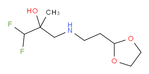 3-((2-(1,3-dioxolan-2-yl)ethyl)amino)-1,1-difluoro-2-methylpropan-2-ol