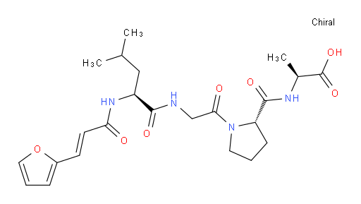 (S)-2-((S)-1-(2-((S)-2-(3-(furan-2-yl)acrylamido)-4-methylpentanamido)acetyl)pyrrolidine-2-carboxamido)propanoic acid