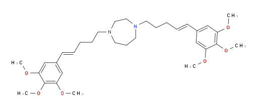 1,4-bis[5-(3,4,5-trimethoxyphenyl)pent-4-en-1-yl]-1,4-diazepane