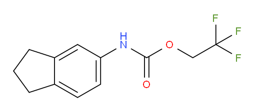 2,2,2-trifluoroethyl N-(2,3-dihydro-1H-inden-5-yl)carbamate