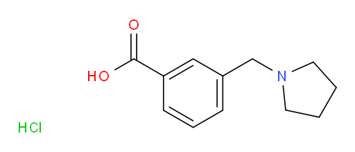 3-[(pyrrolidin-1-yl)methyl]benzoic acid hydrochloride