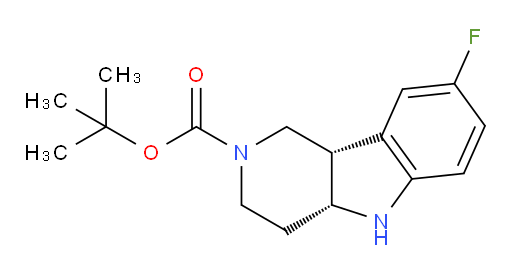 rac-tert-butyl (4aR,9bS)-8-fluoro-1H,2H,3H,4H,4aH,5H,9bH-pyrido[4,3-b]indole-2-carboxylate