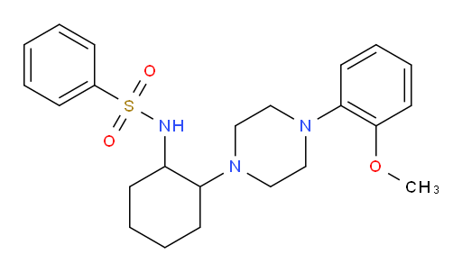 N-{2-[4-(2-methoxyphenyl)piperazin-1-yl]cyclohexyl}benzenesulfonamide