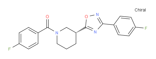 (3R)-1-(4-fluorobenzoyl)-3-[3-(4-fluorophenyl)-1,2,4-oxadiazol-5-yl]piperidine