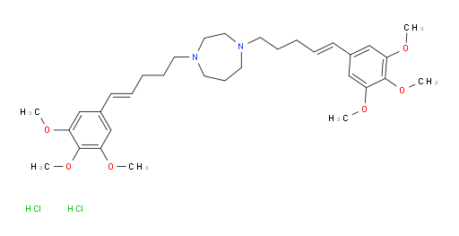 1,4-bis[(4E)-5-(3,4,5-trimethoxyphenyl)pent-4-en-1-yl]-1,4-diazepane dihydrochloride