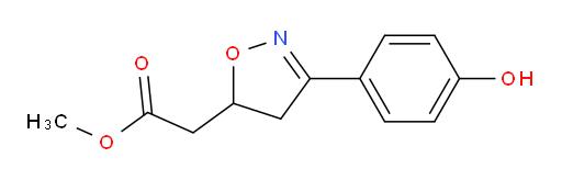 methyl 2-[3-(4-hydroxyphenyl)-4,5-dihydro-1,2-oxazol-5-yl]acetate